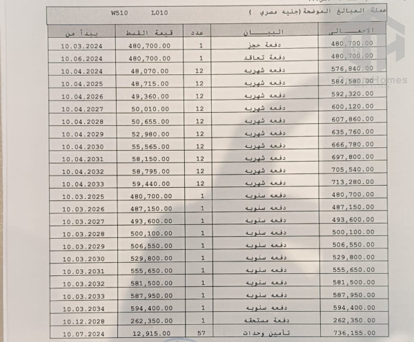 شقة 167م2 للبيع بمدينتي تقسيط لمدة 10 سنوات في B14